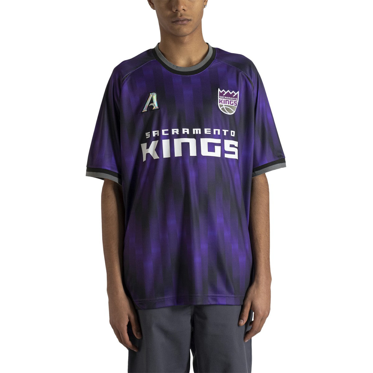 Purple Sacramento Kings Authmade x NBA Soccer Kit Fashion Jersey | NBA