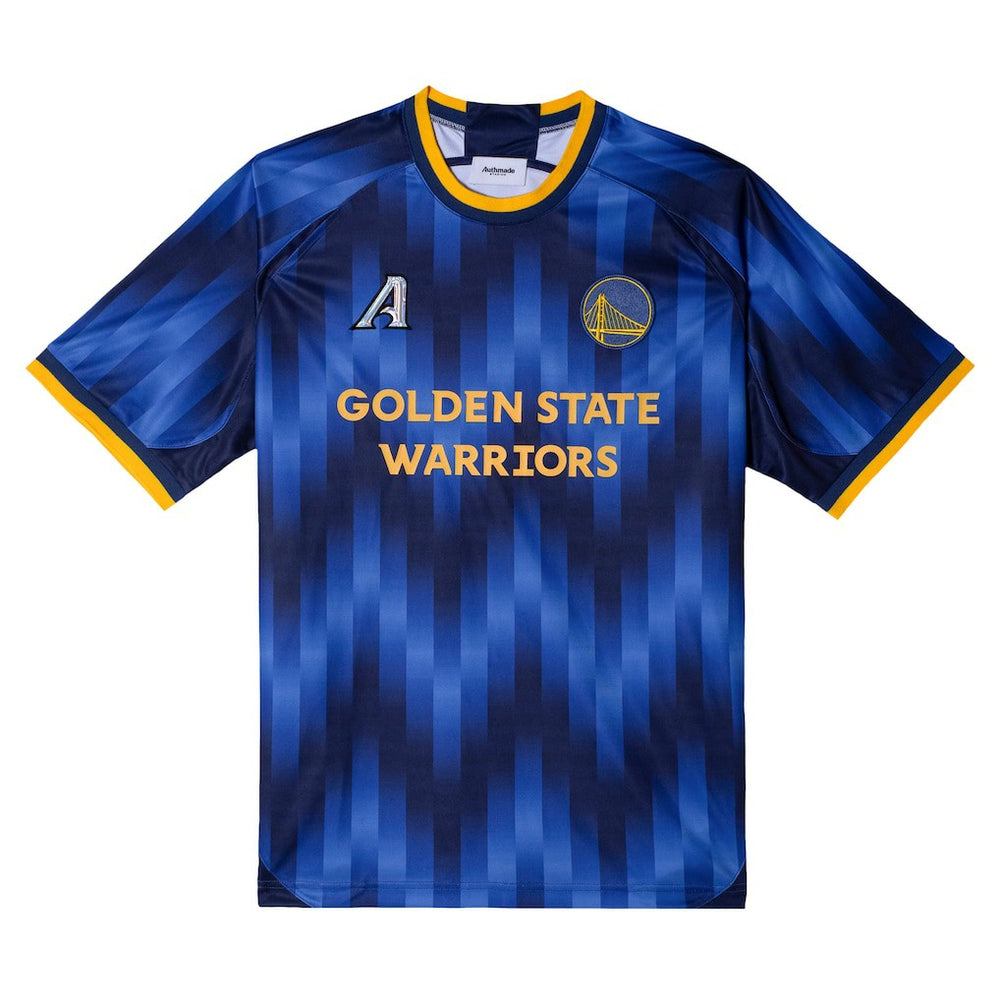 Blue Golden State Warriors Authmade x NBA Soccer Kit Fashion Jersey sale | NBA