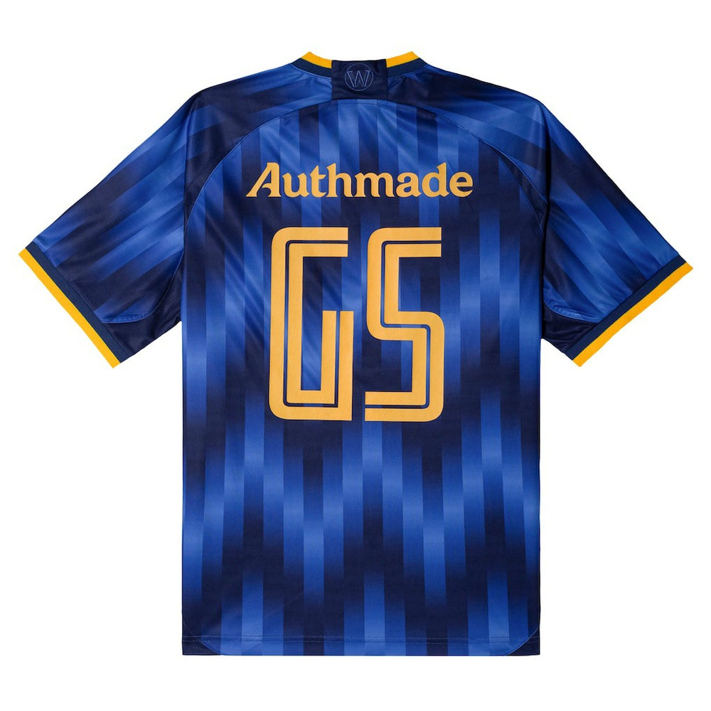 Blue Golden State Warriors Authmade x NBA Soccer Kit Fashion Jersey sale | NBA