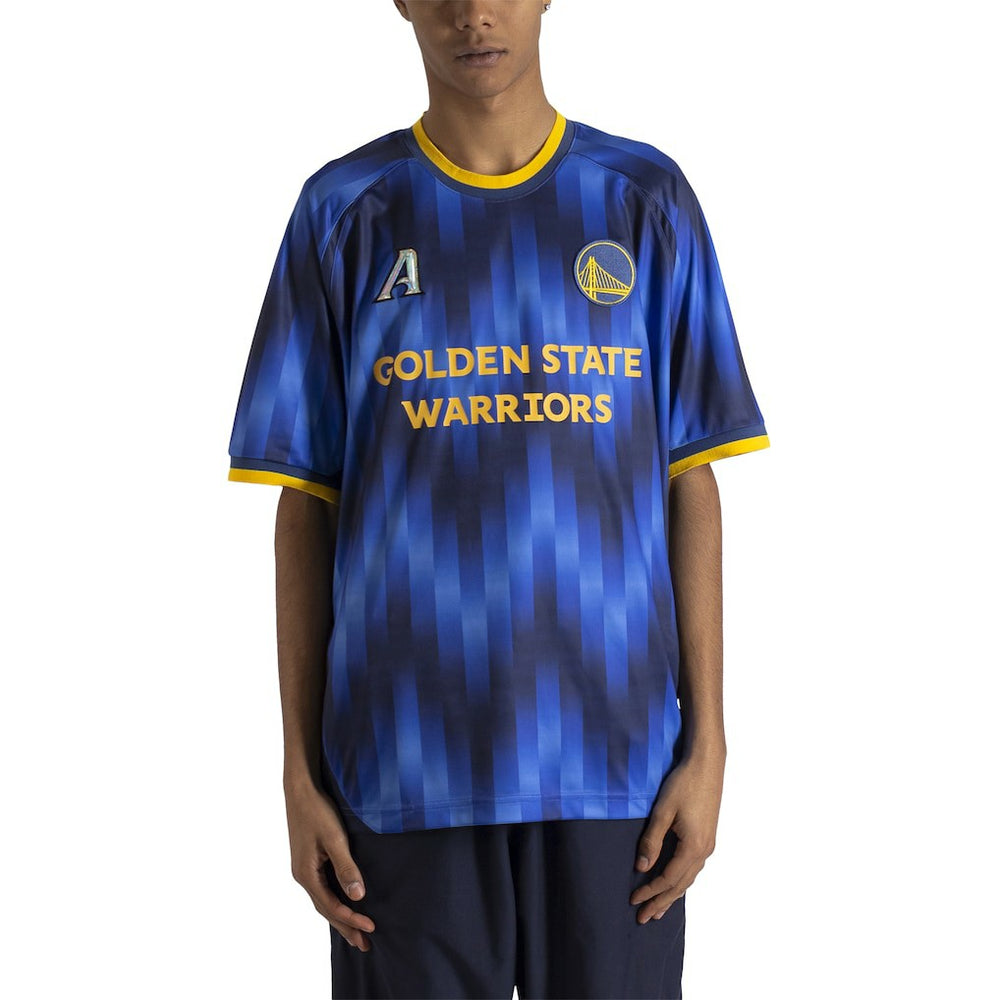 Blue Golden State Warriors Authmade x NBA Soccer Kit Fashion Jersey sale | NBA