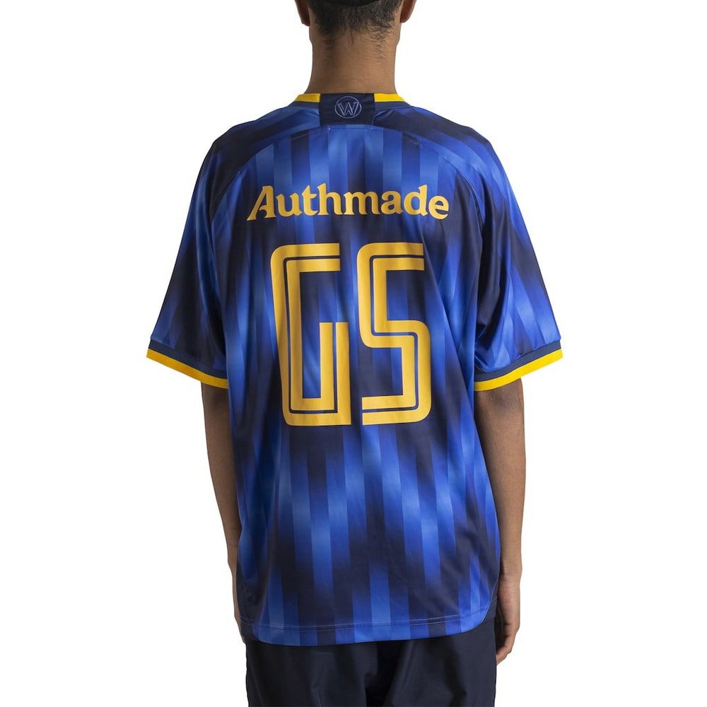 Blue Golden State Warriors Authmade x NBA Soccer Kit Fashion Jersey sale | NBA