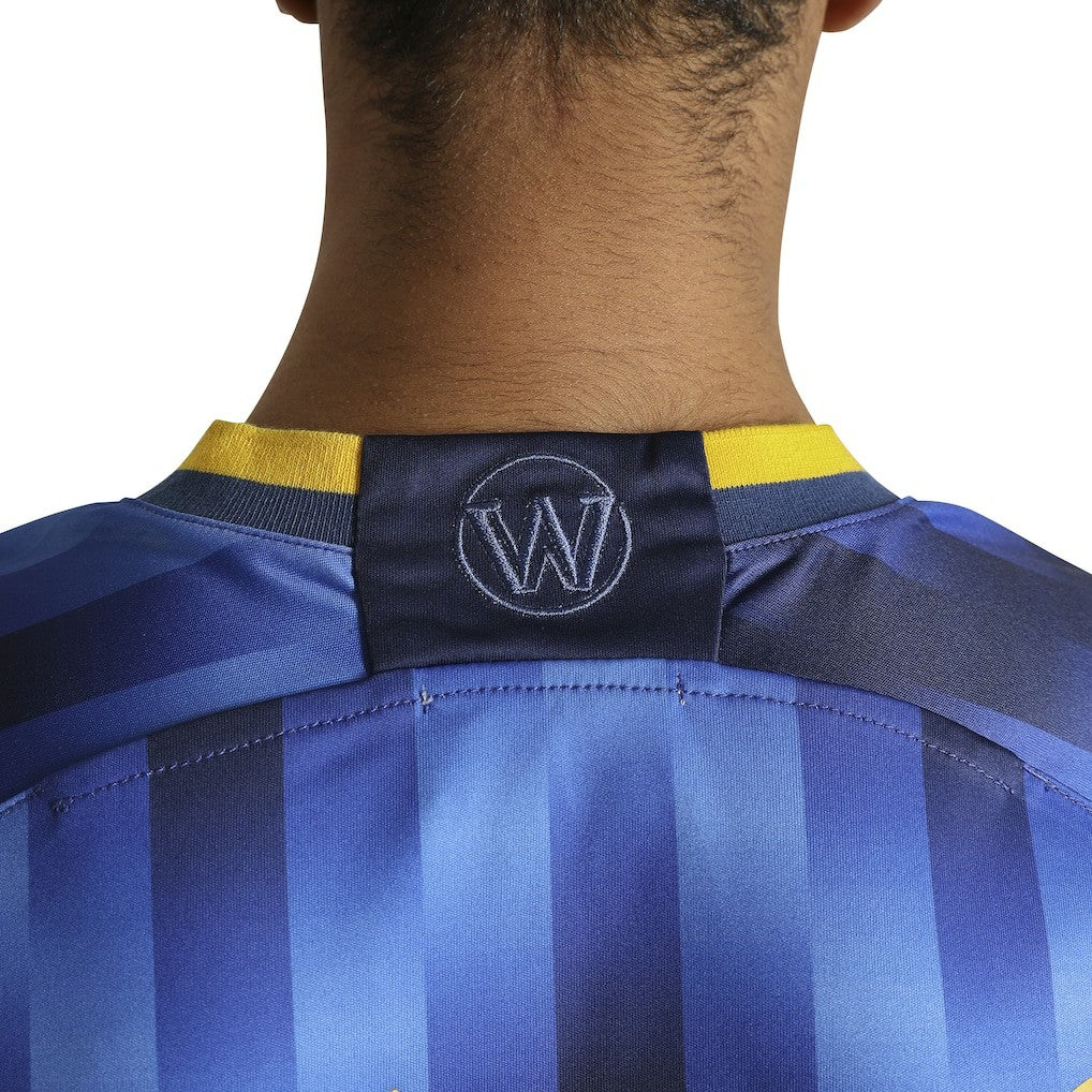 Blue Golden State Warriors Authmade x NBA Soccer Kit Fashion Jersey sale | NBA