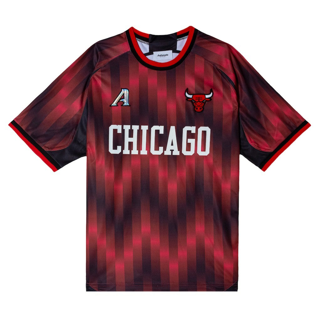 Red Chicago Bulls Authmade x NBA Soccer Kit Fashion Jersey sale | NBA