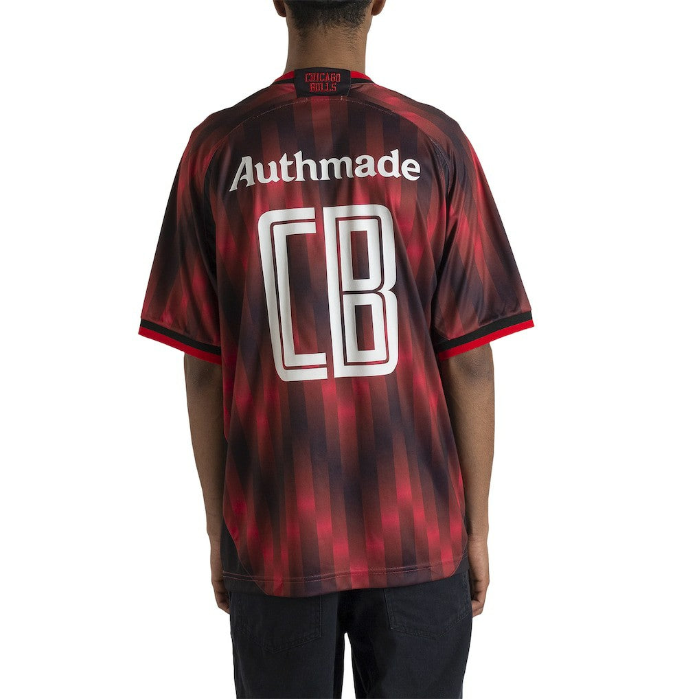 Red Chicago Bulls Authmade x NBA Soccer Kit Fashion Jersey sale | NBA