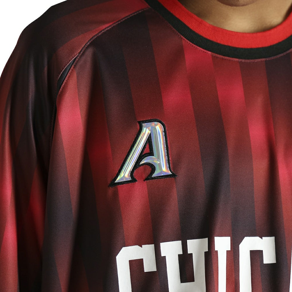 Red Chicago Bulls Authmade x NBA Soccer Kit Fashion Jersey sale | NBA