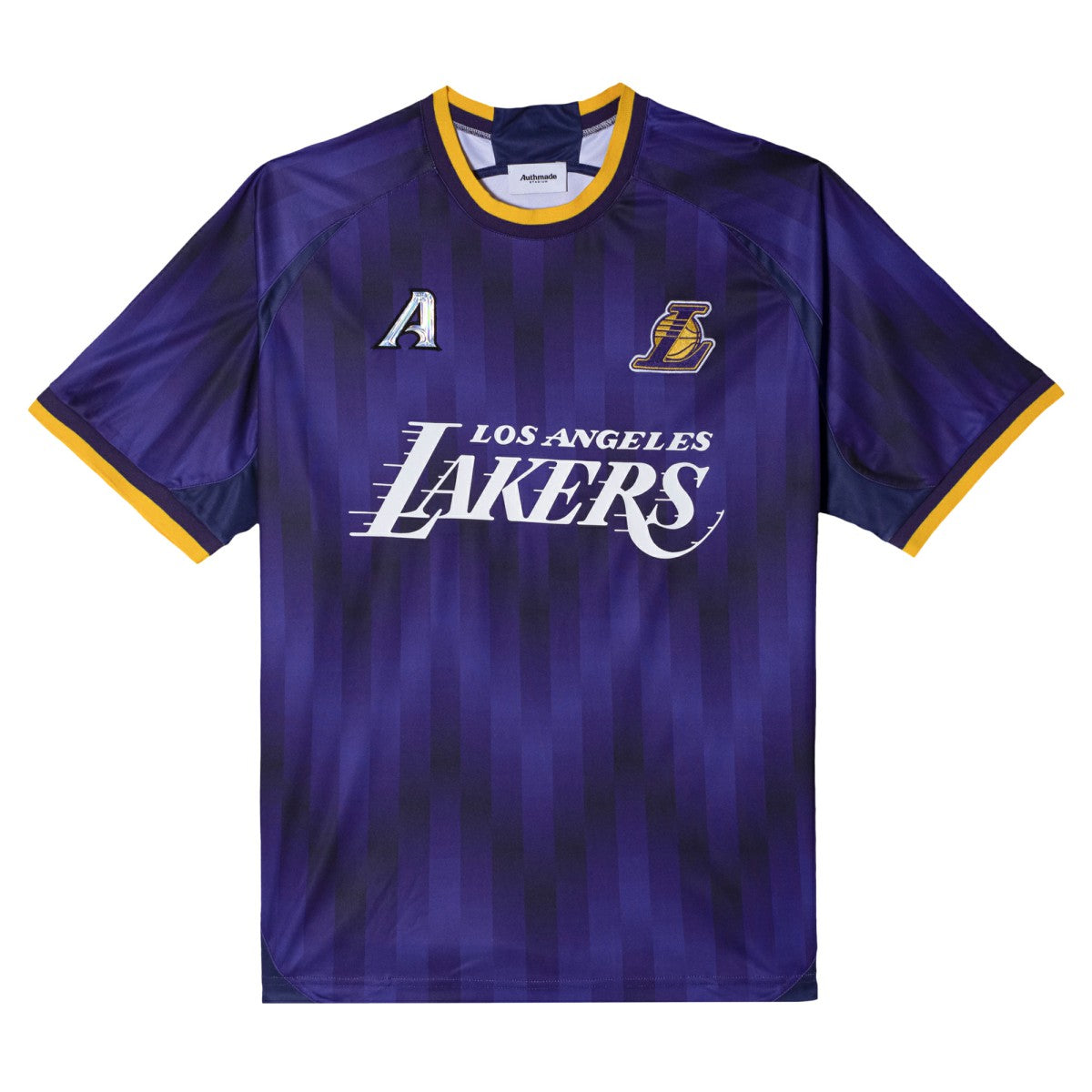 Purple Los Angeles Lakers Authmade x NBA Soccer Kit Fashion Jersey | NBA