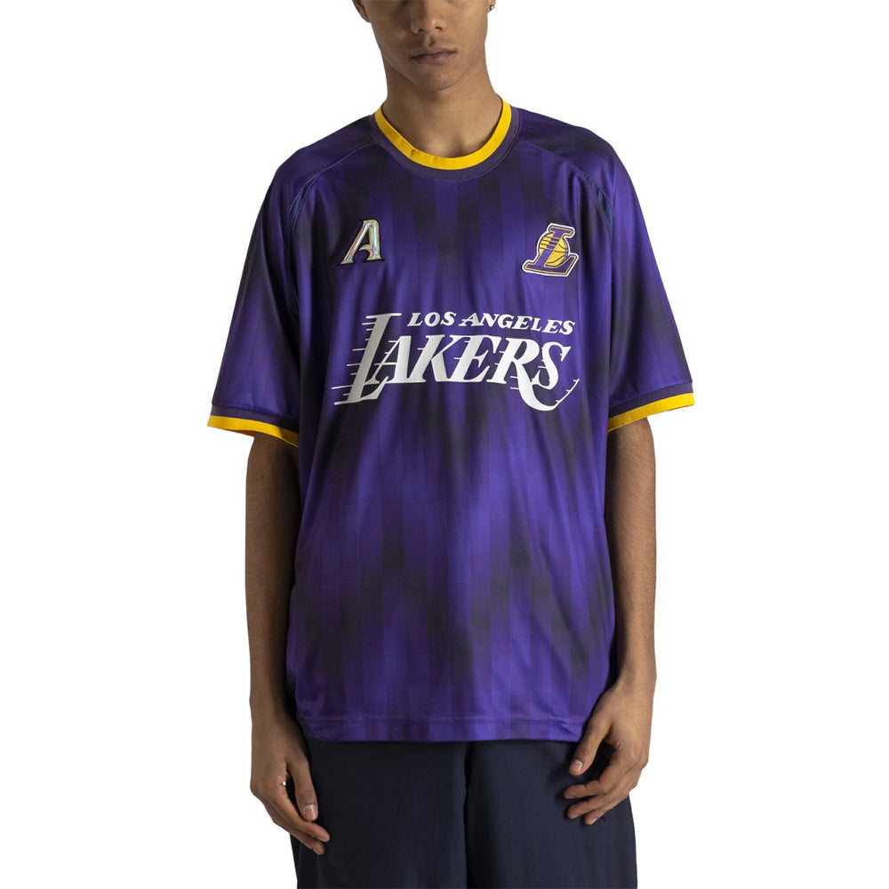 Purple Los Angeles Lakers Authmade x NBA Soccer Kit Fashion Jersey | NBA