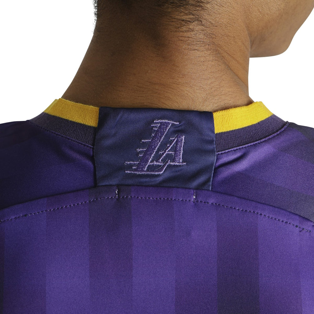 Purple Los Angeles Lakers Authmade x NBA Soccer Kit Fashion Jersey | NBA