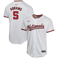 CJ Abrams Washington Nationals Nike Youth Home Game Player Jersey - MLB Jerseys