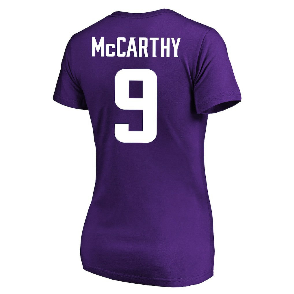 Minnesota Vikings J.J. McCarthy  Women's Plus Size Fair Catch Name & Number Scoop Neck T-Shirt | NFL Online