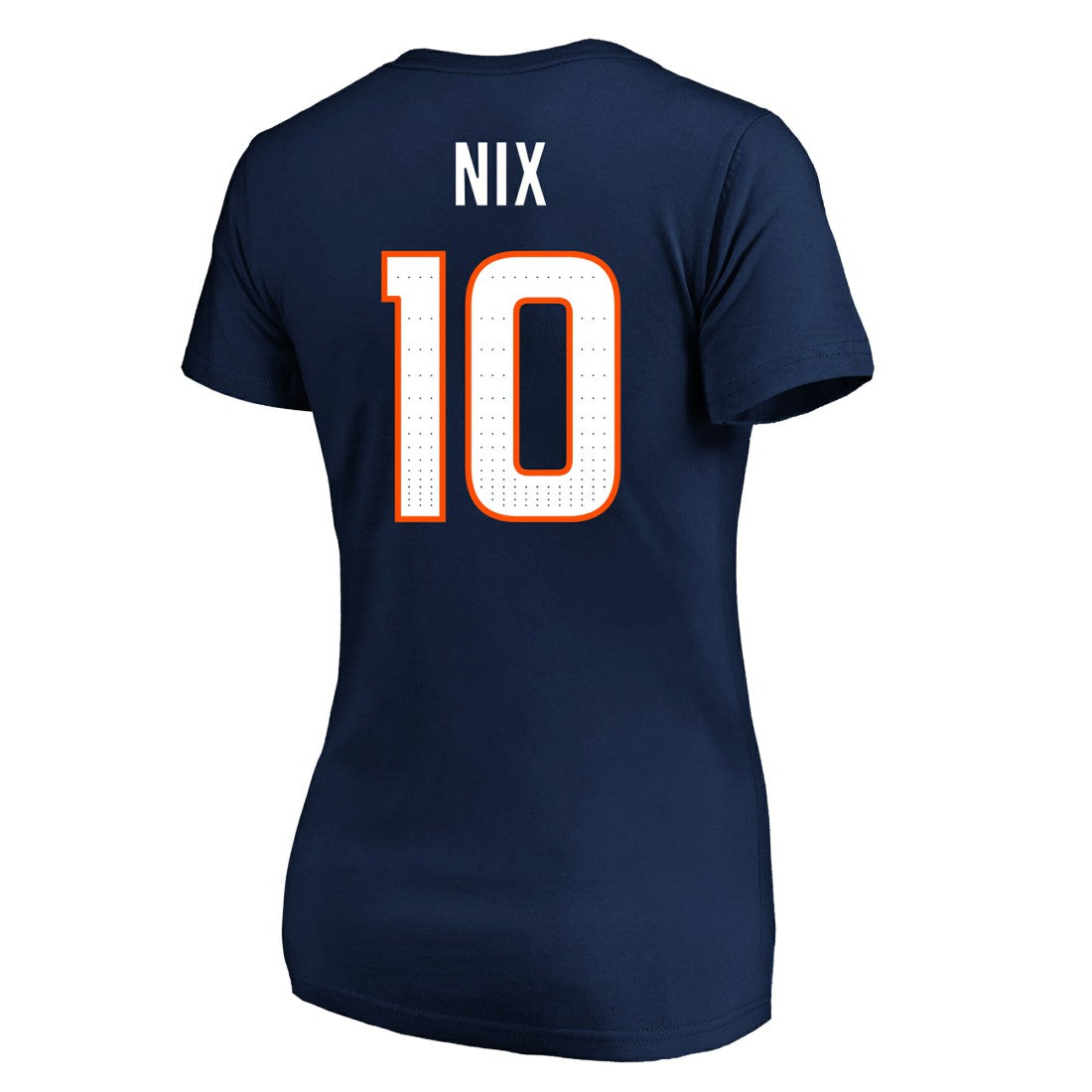 Denver Broncos Bo Nix  Women's Plus Size Name & Number V-Neck T-Shirt | NFL Discount