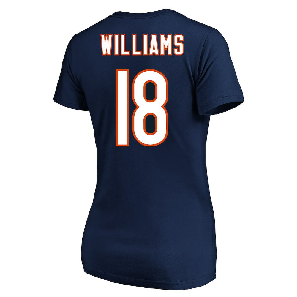 Chicago Bears Caleb Williams  Women's Plus Size Fair Catch Name & Number Scoop Neck T-Shirt | NFL Online