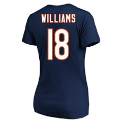 Chicago Bears Caleb Williams  Women's Plus Size Fair Catch Name & Number Scoop Neck T-Shirt | NFL Online