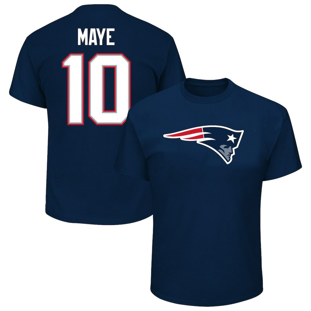 New England Patriots Drake Maye  Big & Tall Player Name & Number T-Shirt | NFL US