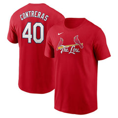 Willson Contreras St. Louis Cardinals Nike 2024 City Connect Fuse Name & Number T-Shirt - MLB T-shirts