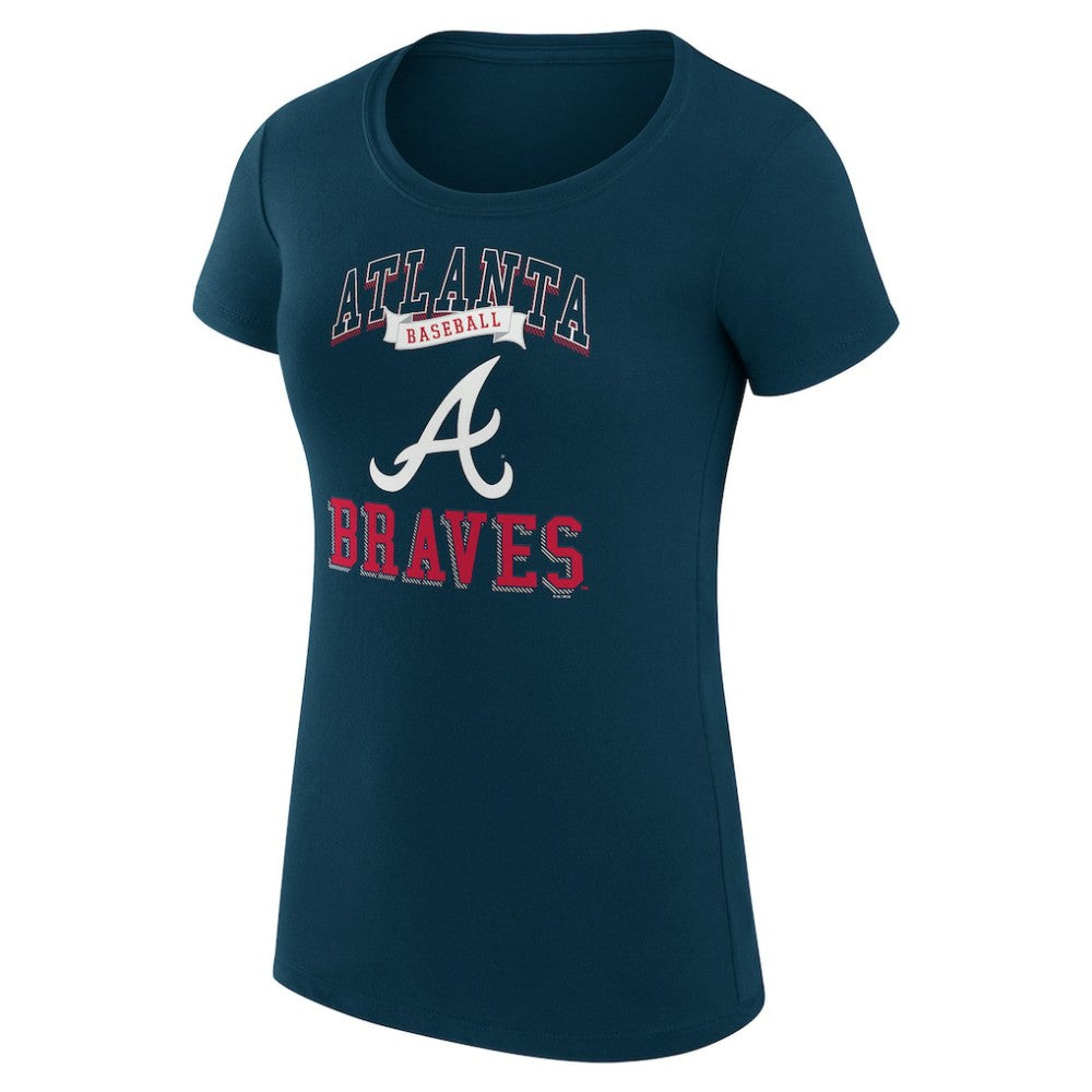 Atlanta Braves G-III 4Her by Carl Banks Women's Super-Slim Fit Lightweight Team Logo Graphic T-Shirt - MLB T-shirts