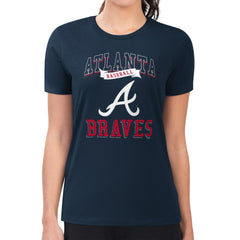 Atlanta Braves G-III 4Her by Carl Banks Women's Super-Slim Fit Lightweight Team Logo Graphic T-Shirt - MLB T-shirts
