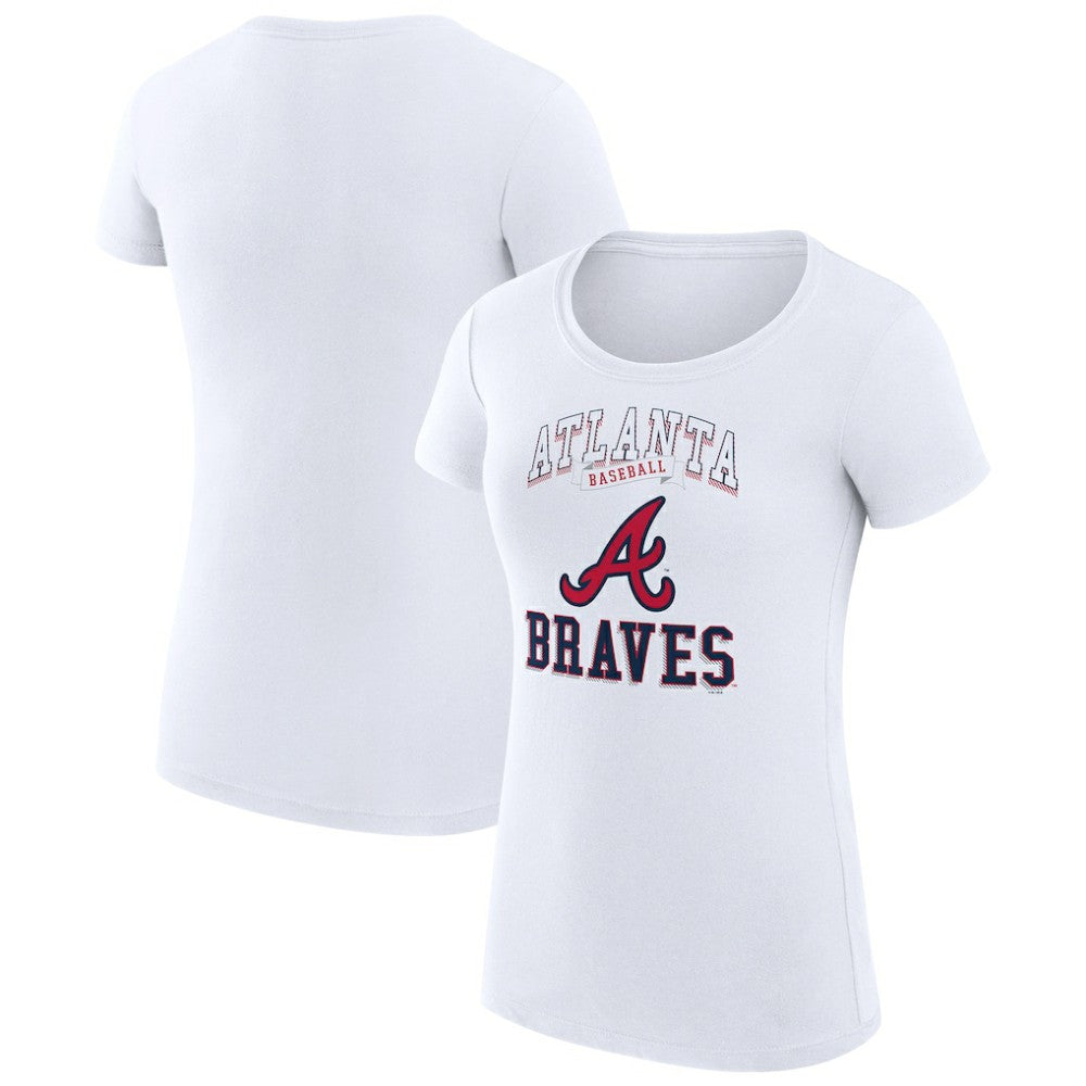 Atlanta Braves G-III 4Her by Carl Banks Women's Super-Slim Fit Lightweight Team Logo Graphic T-Shirt - MLB T-shirts