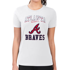 Atlanta Braves G-III 4Her by Carl Banks Women's Super-Slim Fit Lightweight Team Logo Graphic T-Shirt - MLB T-shirts