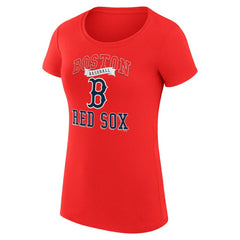 Boston Red Sox G-III 4Her by Carl Banks Women's Super-Slim Fit Lightweight Team Logo Graphic T-Shirt - MLB T-shirts