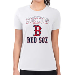 Boston Red Sox G-III 4Her by Carl Banks Women's Super-Slim Fit Lightweight Team Logo Graphic T-Shirt - MLB T-shirts