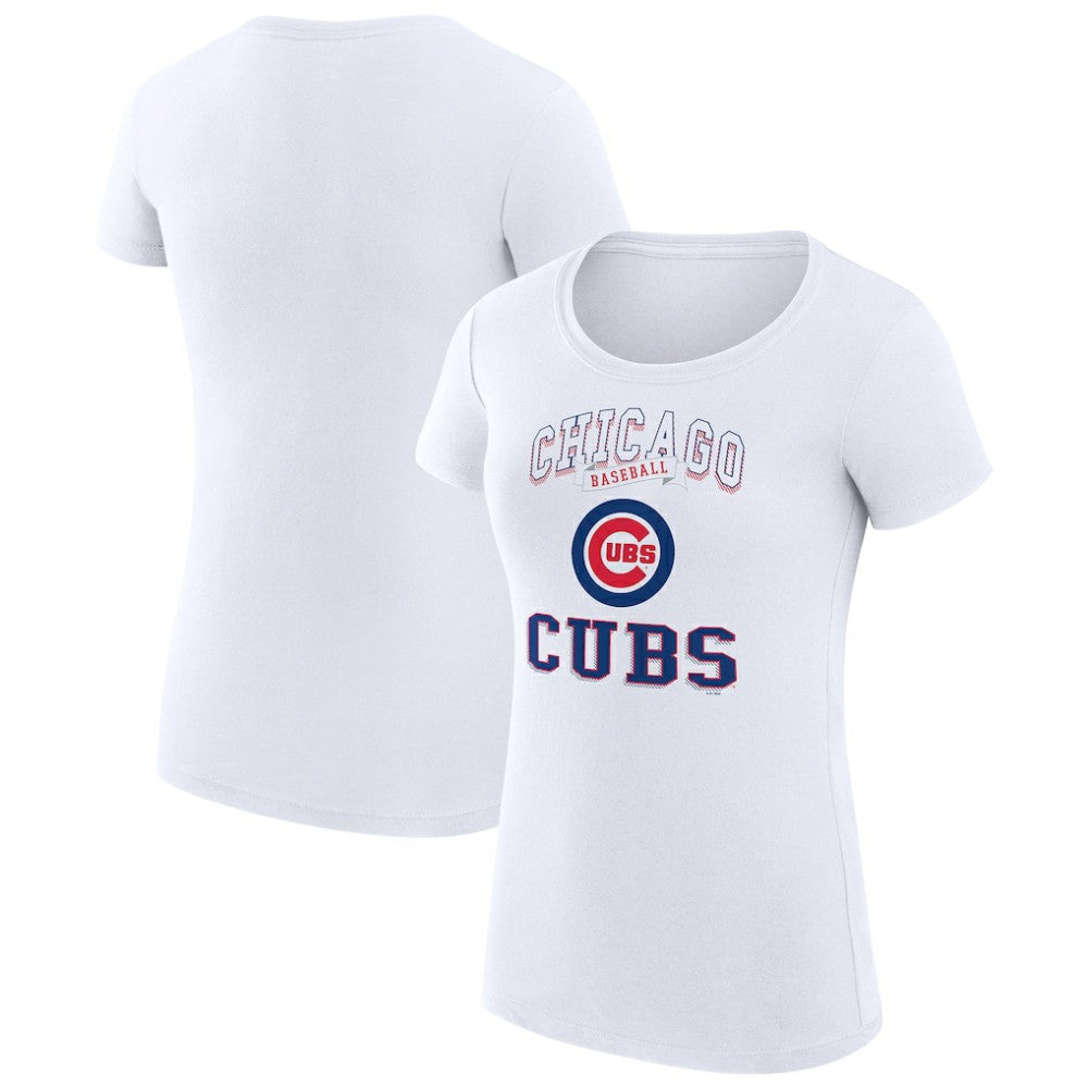 Chicago Cubs G-III 4Her by Carl Banks Women's Super-Slim Fit Lightweight Team Logo Graphic T-Shirt - MLB T-shirts