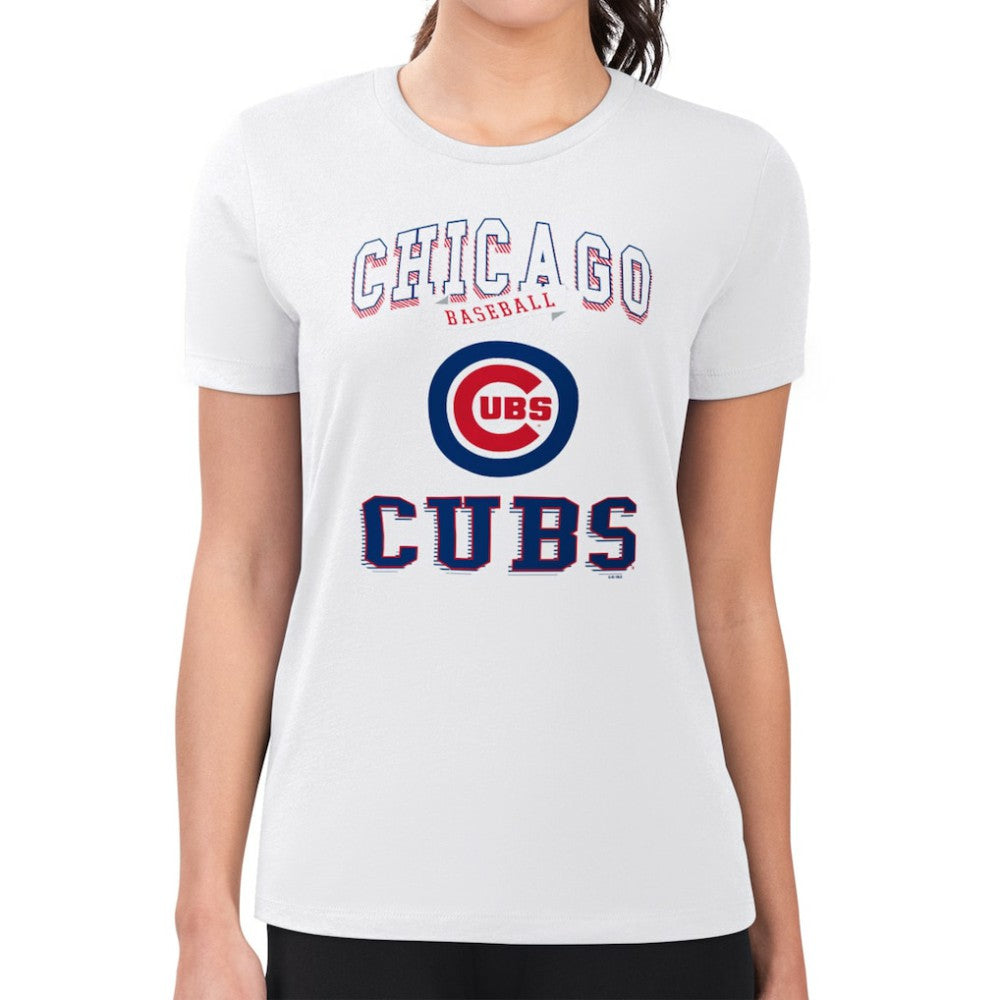 Chicago Cubs G-III 4Her by Carl Banks Women's Super-Slim Fit Lightweight Team Logo Graphic T-Shirt - MLB T-shirts
