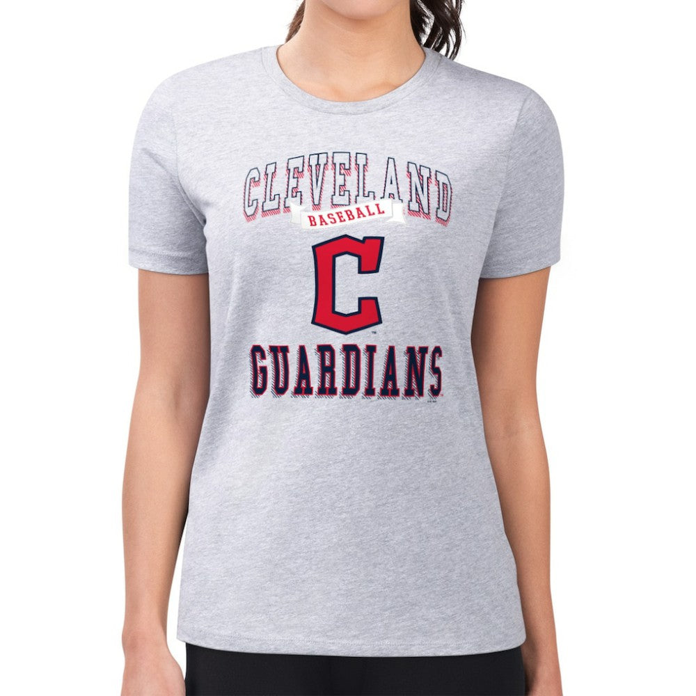 Cleveland Guardians G-III 4Her by Carl Banks Women's Super-Slim Fit Lightweight Team Logo Graphic T-Shirt - MLB T-shirts