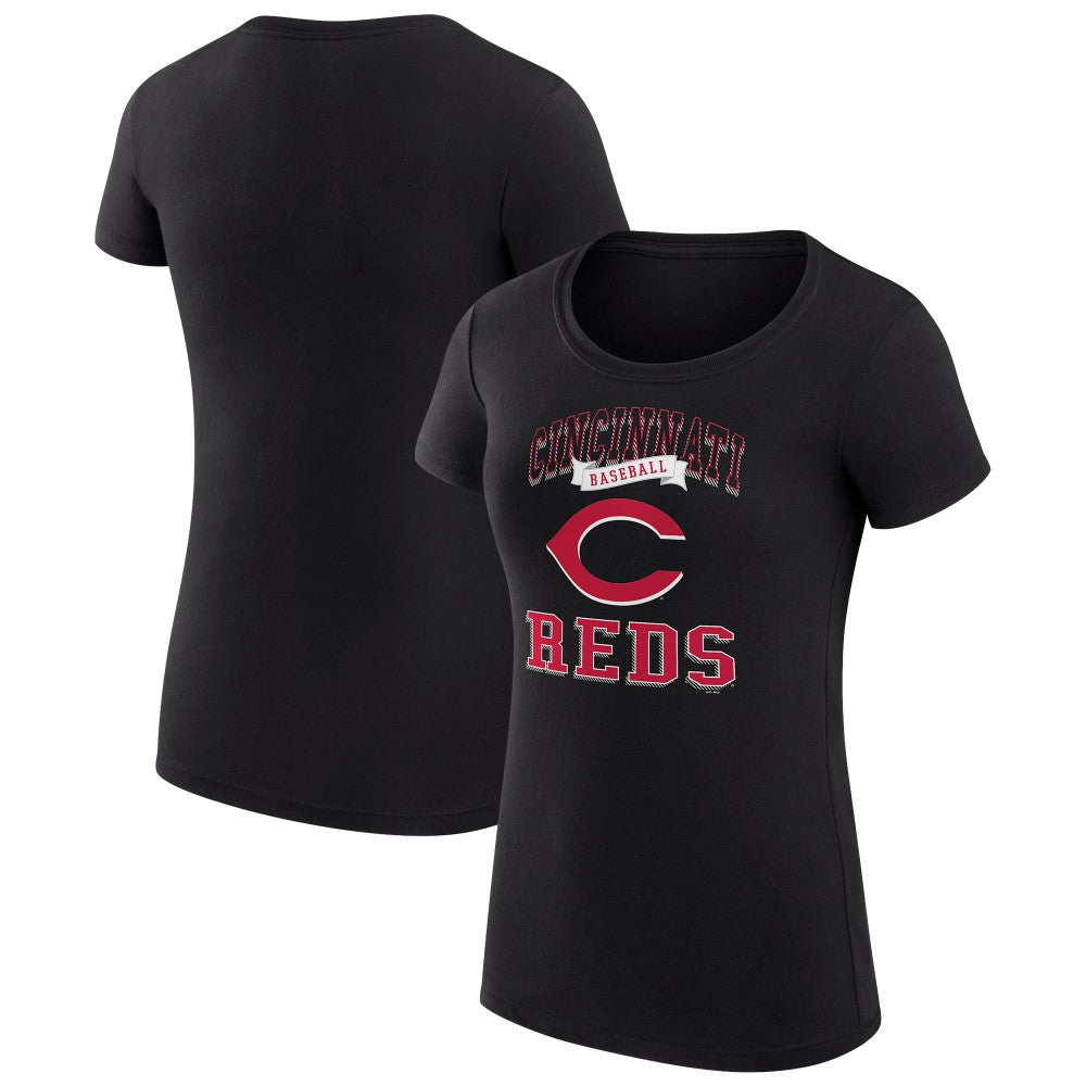 Cincinnati Reds G-III 4Her by Carl Banks Women's Super-Slim Fit Lightweight Team Logo Graphic T-Shirt - MLB T-shirts