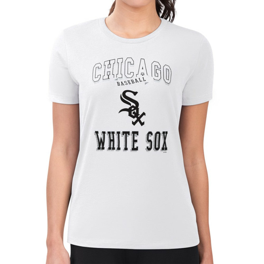 Chicago White Sox G-III 4Her by Carl Banks Women's Super-Slim Fit Lightweight Team Logo Graphic T-Shirt - MLB T-shirts