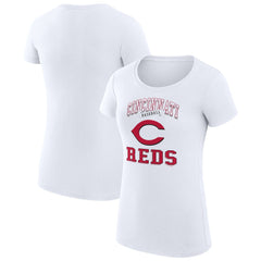 Cincinnati Reds G-III 4Her by Carl Banks Women's Super-Slim Fit Lightweight Team Logo Graphic T-Shirt - MLB T-shirts