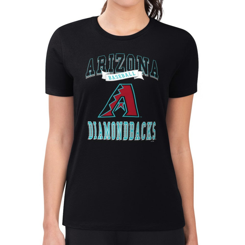 Arizona Diamondbacks G-III 4Her by Carl Banks Women's Super-Slim Fit Lightweight Team Logo Graphic T-Shirt - MLB T-shirts