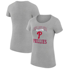Philadelphia Phillies G-III 4Her by Carl Banks Women's Super-Slim Fit Lightweight Team Logo Graphic T-Shirt - MLB T-shirts