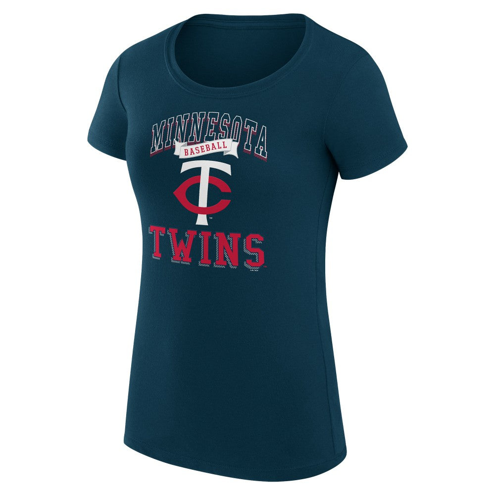 Minnesota Twins G-III 4Her by Carl Banks Women's Super-Slim Fit Lightweight Team Logo Graphic T-Shirt - MLB T-shirts