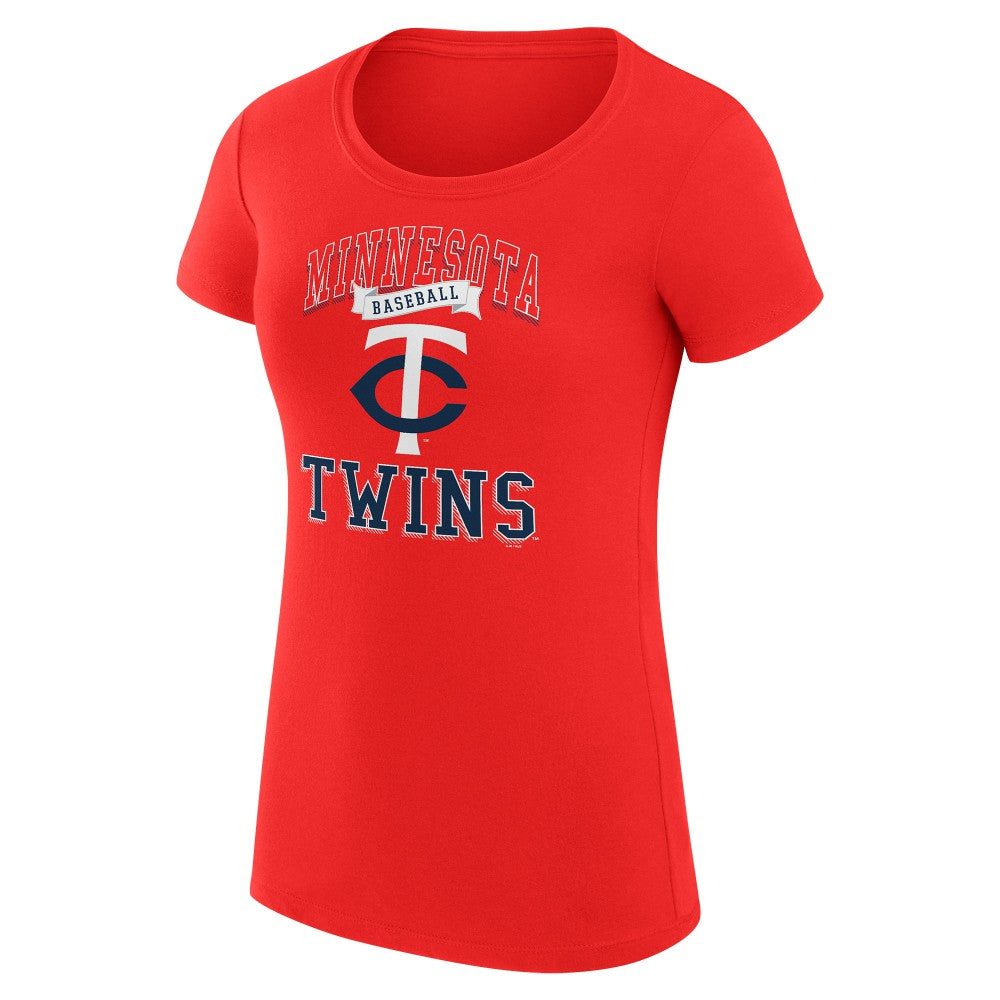 Minnesota Twins G-III 4Her by Carl Banks Women's Super-Slim Fit Lightweight Team Logo Graphic T-Shirt - MLB T-shirts
