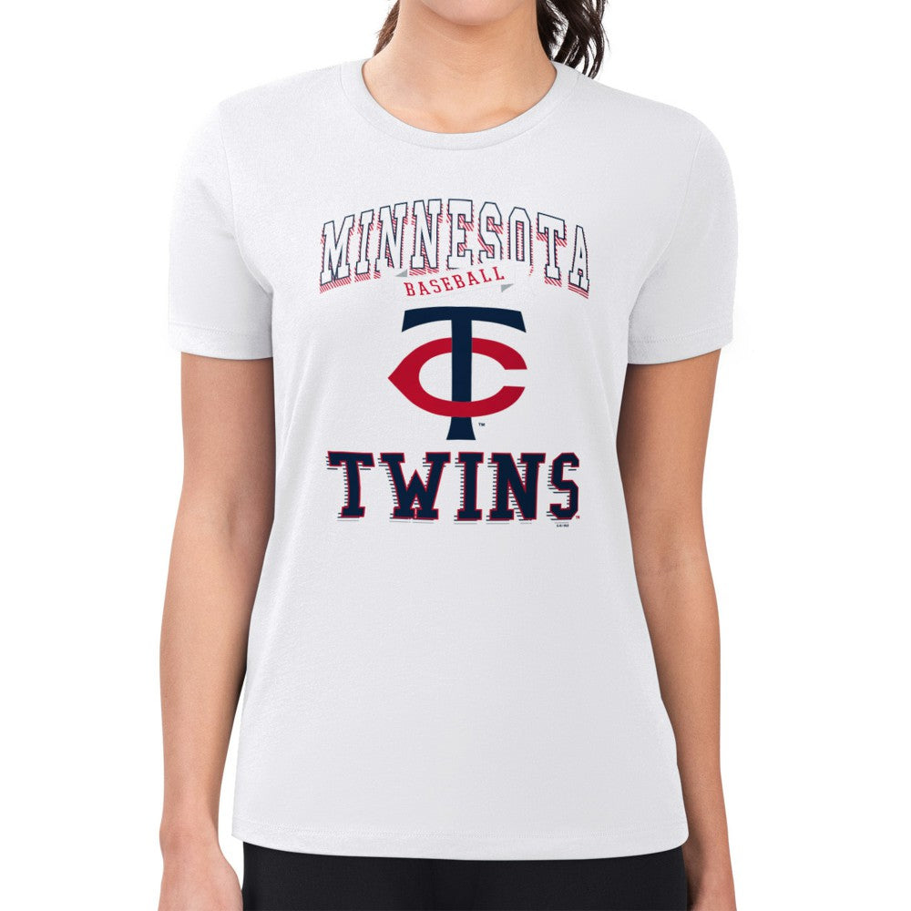 Minnesota Twins G-III 4Her by Carl Banks Women's Super-Slim Fit Lightweight Team Logo Graphic T-Shirt - MLB T-shirts