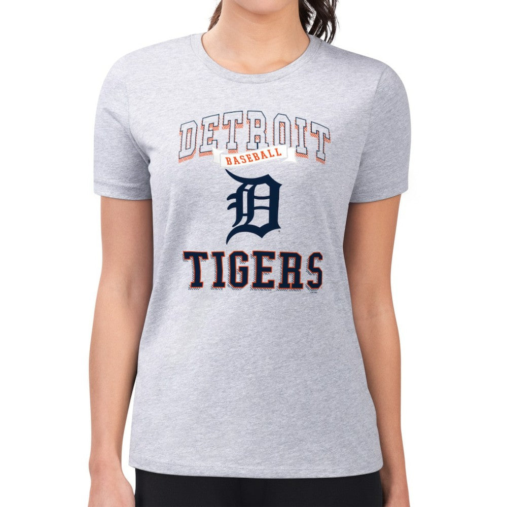 Detroit Tigers G-III 4Her by Carl Banks Women's Super-Slim Fit Lightweight Team Logo Graphic T-Shirt - MLB T-shirts