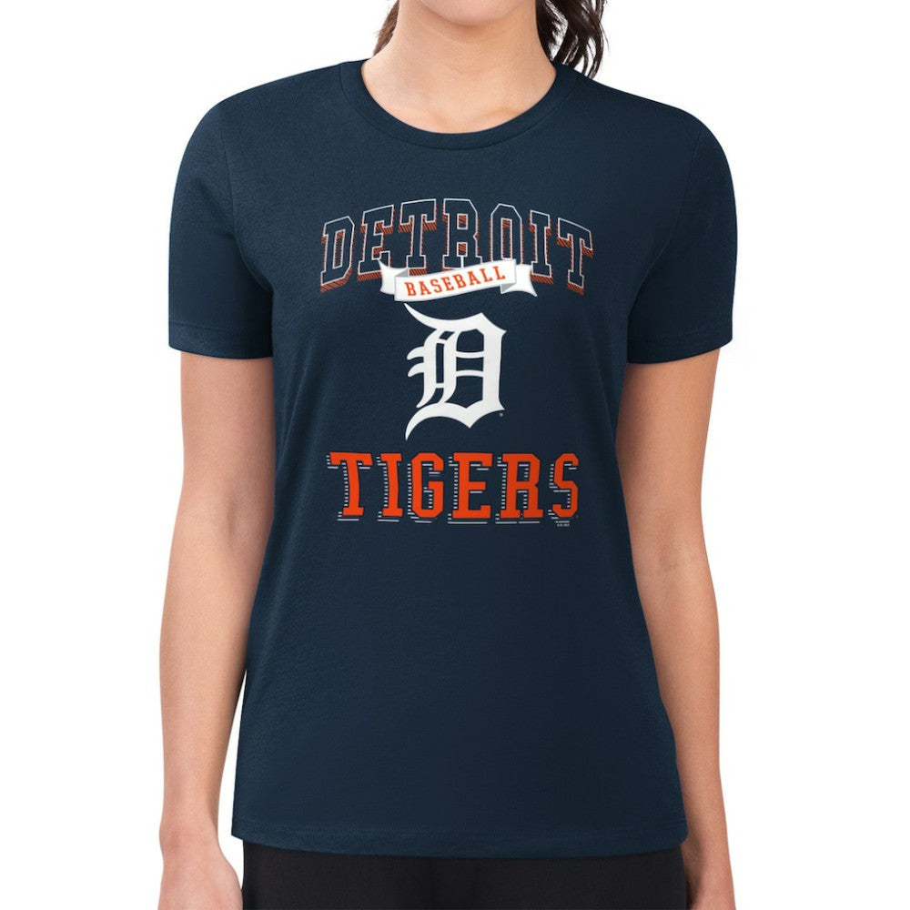 Detroit Tigers G-III 4Her by Carl Banks Women's Super-Slim Fit Lightweight Team Logo Graphic T-Shirt - MLB T-shirts