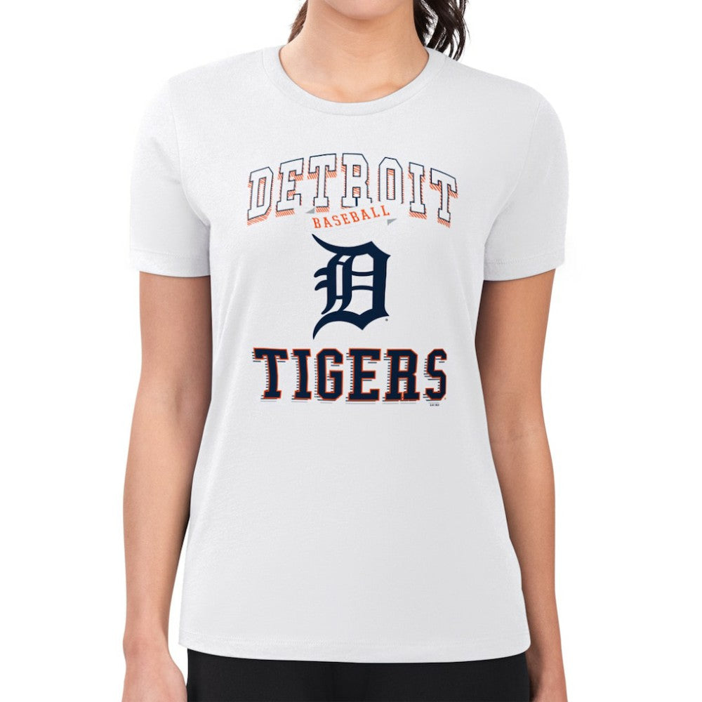 Detroit Tigers G-III 4Her by Carl Banks Women's Super-Slim Fit Lightweight Team Logo Graphic T-Shirt - MLB T-shirts