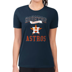 Houston Astros G-III 4Her by Carl Banks Women's Super-Slim Fit Lightweight Team Logo Graphic T-Shirt - MLB T-shirts
