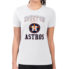 Houston Astros G-III 4Her by Carl Banks Women's Super-Slim Fit Lightweight Team Logo Graphic T-Shirt - MLB T-shirts