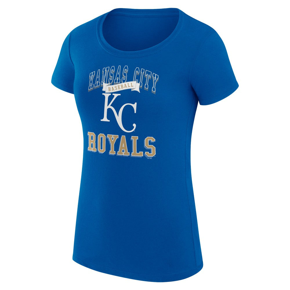 Kansas City Royals G-III 4Her by Carl Banks Women's Super-Slim Fit Lightweight Team Logo Graphic T-Shirt - MLB T-shirts