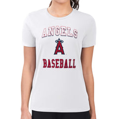 Los Angeles Angels G-III 4Her by Carl Banks Women's Super-Slim Fit Lightweight Team Logo Graphic T-Shirt - MLB T-shirts
