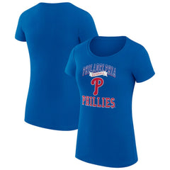 Philadelphia Phillies G-III 4Her by Carl Banks Women's Super-Slim Fit Lightweight Team Logo Graphic T-Shirt - MLB T-shirts