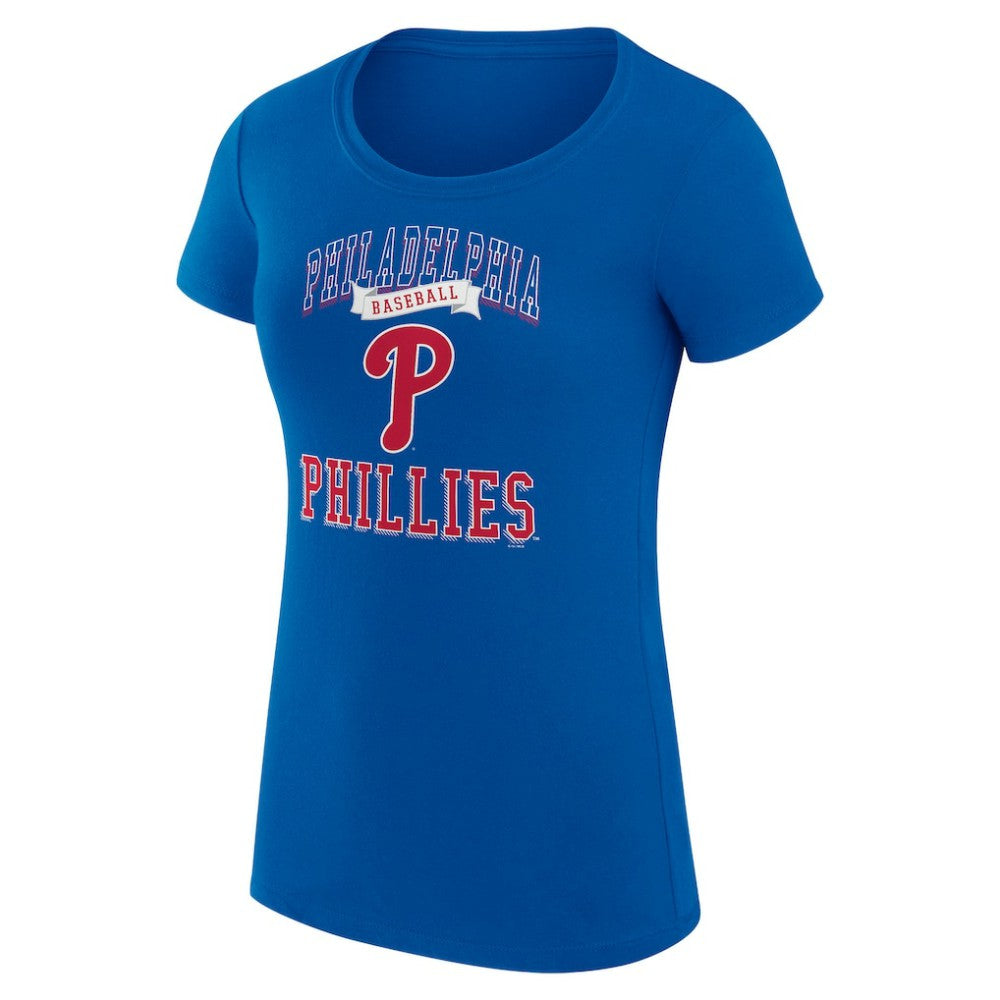 Philadelphia Phillies G-III 4Her by Carl Banks Women's Super-Slim Fit Lightweight Team Logo Graphic T-Shirt - MLB T-shirts