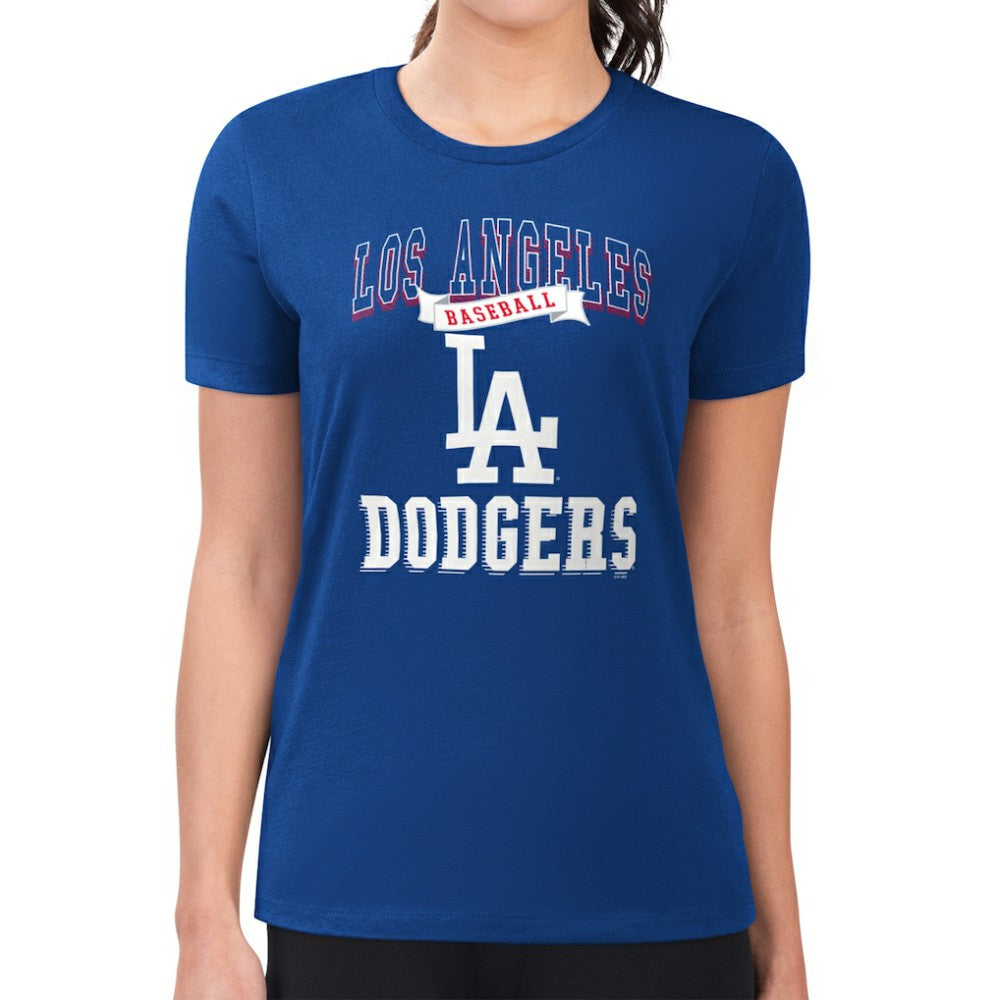 Los Angeles Dodgers G-III 4Her by Carl Banks Women's Super-Slim Fit Lightweight Team Logo Graphic T-Shirt - MLB T-shirts