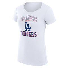 Los Angeles Dodgers G-III 4Her by Carl Banks Women's Super-Slim Fit Lightweight Team Logo Graphic T-Shirt - MLB T-shirts