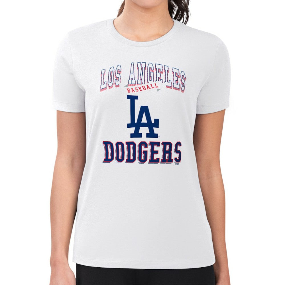 Los Angeles Dodgers G-III 4Her by Carl Banks Women's Super-Slim Fit Lightweight Team Logo Graphic T-Shirt - MLB T-shirts