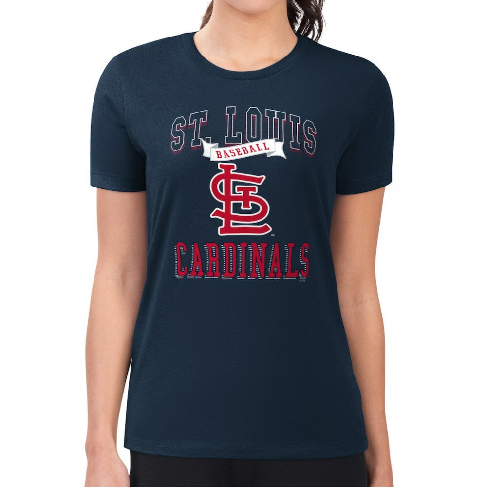 St. Louis Cardinals G-III 4Her by Carl Banks Women's Super-Slim Fit Lightweight Team Logo Graphic T-Shirt - MLB T-shirts