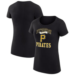 Pittsburgh Pirates G-III 4Her by Carl Banks Women's Super-Slim Fit Lightweight Team Logo Graphic T-Shirt - MLB T-shirts